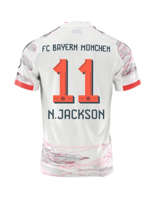 Bayern Munich Nicolas Jackson #11 Replika Borta Kläder 2025-26 Kortärmad Bayern Munich Nicolas Jackson #11 Replika Borta Kläder 2025-26 Kortärmad